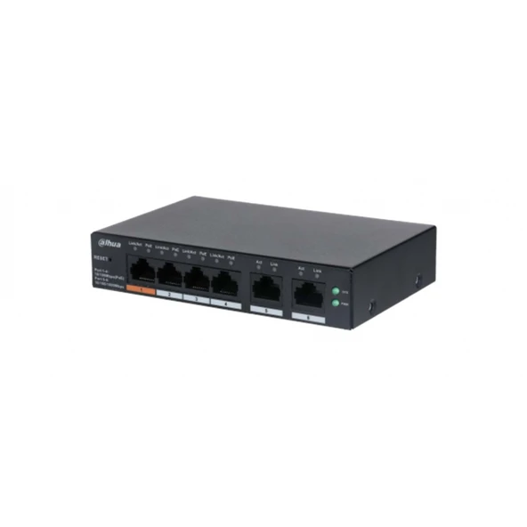 CS4006-4ET-60, 4 Port, Megabit, PoE 60W, 2 Port Uplink, Cloud Yönetilebilir, Switch