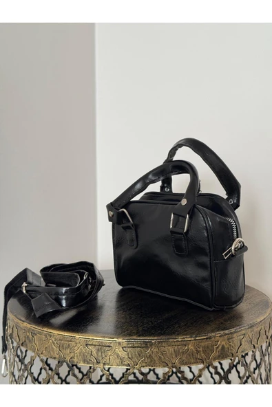NİRA önden cepli minimalist vintage çanta ürün görseli 1