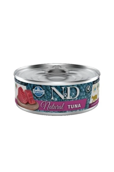 ND Natural Tuna Balıklı Yetişkin Kedi Konservesi 80gr ürün görseli 1