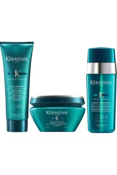 Kérastase Resistance Therapiste Bain 250 ml/ Masque 200 ml/Serum 30 ml ürün görseli 1