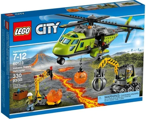 Lego 60123 City Volkan Malzeme Helikopteri ürün görseli 1