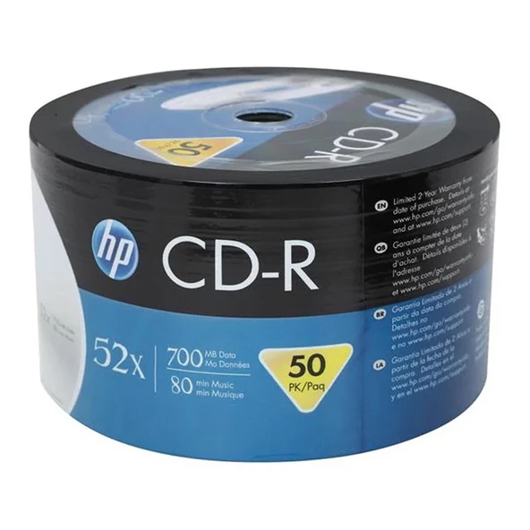 Hp Cd-R 700Mb/80Mın 52X 50 li Shrink ürün görseli 1