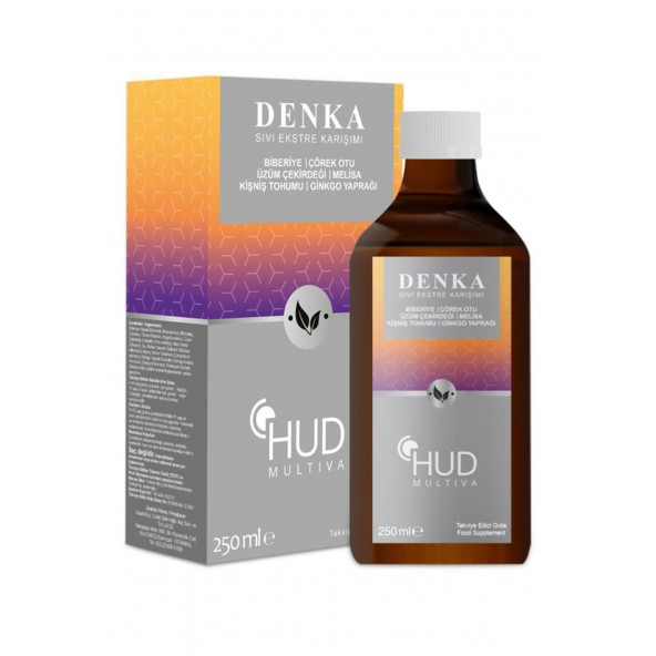 HUD MULTİVA DENKA Biberiye-Çörekotu-Melisa-Kişniş-Ginkgo-Üzüm Çekirdeği Ekstraktı İçeren Takviye 250 ml ürün görseli 1