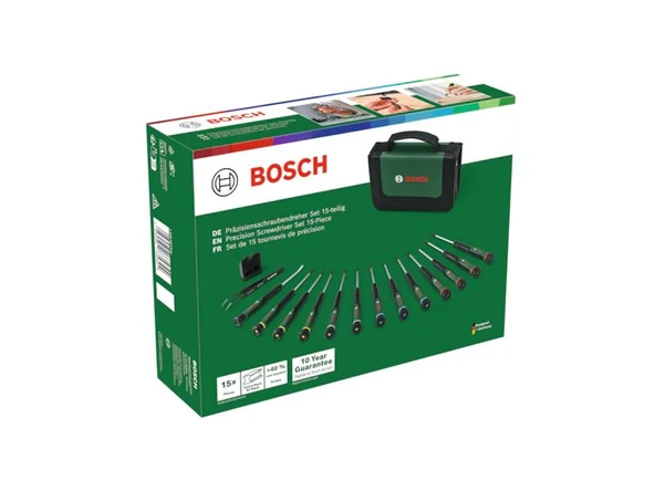 Bosch Hassas Tornavida Seti 15 Parça - Resim 3