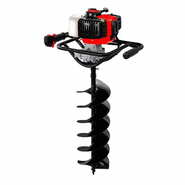 Benzinli 2 Zamanlı Motor Toprak Zemin Delme Burgu Makinesi Delik Açma 2.0 Hp 52 cc Fide Direk Dikme ürün görseli 1