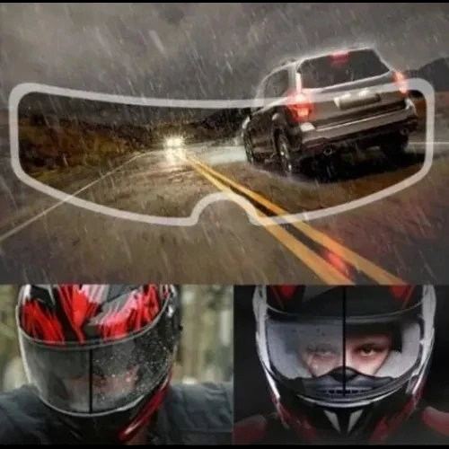 HERŞEYTREND Kask Vizörü İçin Yağmur ve Buğu Engelleyici Film ürün görseli 1