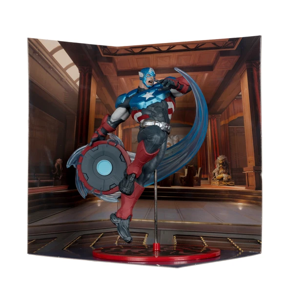 Mcfarlane Toys- Marvel Rivals Captain America 1:10 Scale Collectible ürün görseli 1