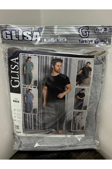Glisa Sezonun En Rahat erkek Pijama TakımıYumuşak Kumaş ürün görseli 1