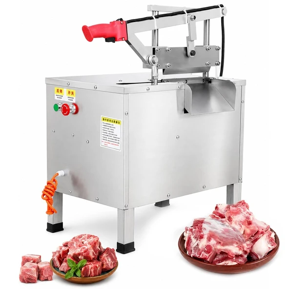 Sunup SN-30982 Otomatik Kemik Ve Et Kesme Makinesi Gıda Sınıfı Paslanmaz Çelik Endüstriyel Giyotin Dilimleyici ürün görseli 1