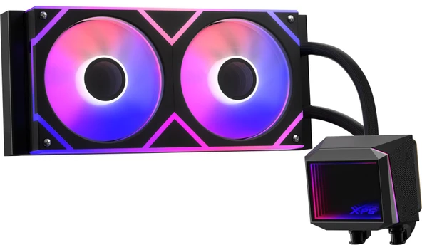 XPG SIYAH ARGB CPU SIVI SOGUTUCU LEVANTEII240-BKCWW ürün görseli 1