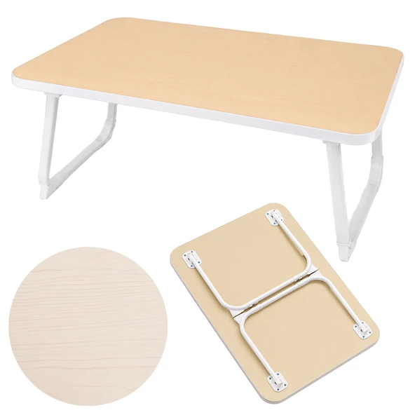 Sunup SN-29693 Katlanabilir Laptop Masası Ve Yatak Koltuk Üzeri Tepsisi Ahşap Desen 60X40cm ürün görseli 1