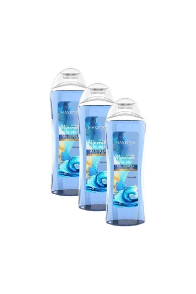 DERMOKİL Maxrosa Duş Jeli 750 ml Deniz Minerali. Üçlü Set ürün görseli 1