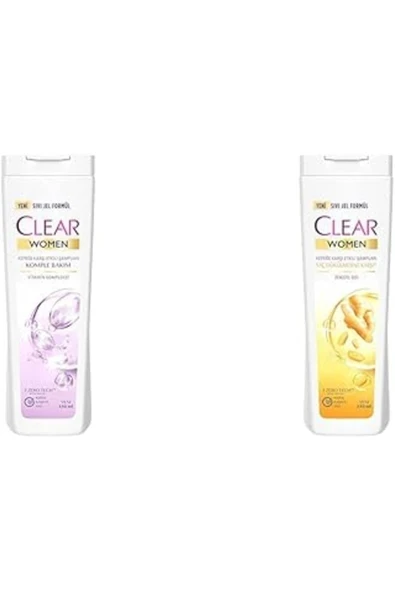 Clear Women Komple Bakım Vitamin Kompleksi Kepeğe Karşı Etkili Şampuan 350 Ml(1) Clear Women Saç Dö ürün görseli 1