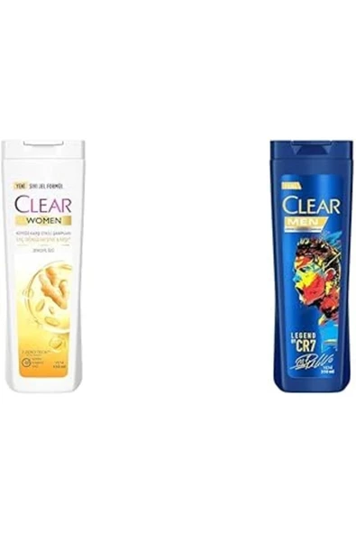 Clear Women Saç Dökülmesine Karşı Zencefil Özü Kepeğe Karşı Etkili Şampuan 350 Ml(1) Clear Men Kepe ürün görseli 1