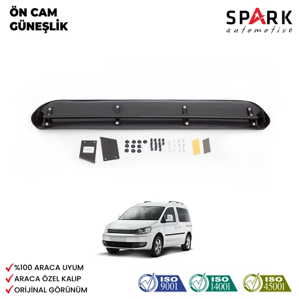 Volkswagen Caddy 2010-2015 Yıl Aralığı Uyumlu Ön Cam Güneşliği ürün görseli 1