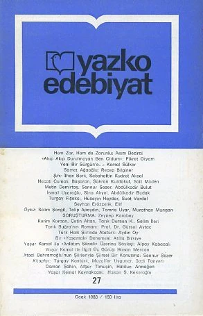 Yazko Edebiyat 27 Ocak 1983 ürün görseli 1