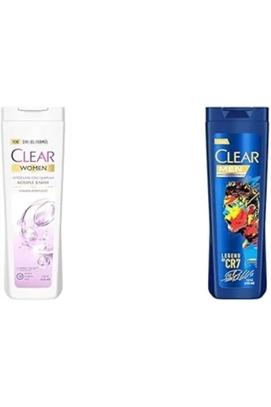 Clear Women Komple Bakım Vitamin Kompleksi Kepeğe Karşı Etkili Şampuan 350 Ml(1) Clear Men Kepeğe K ürün görseli 1