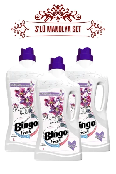 BİNGO Manolya 1L Yüzey Temzileyici 3'Lü Set ürün görseli 1