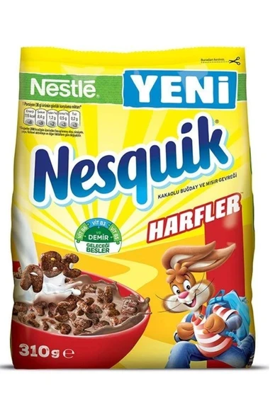 NESTLE Nesquik Harfler Mısır Gevreği 310 gr ürün görseli 1