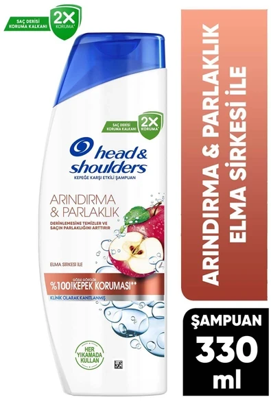 HEAD&SHOULDERS Head And Shoulders Arındırma&Parlaklık Kepeğe Karşı Etkili Şampuan 330 ml ürün görseli 1