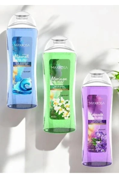 DERMOKİL Maxrosa Duş Jeli Karma Paket 750ML 3 Adet ürün görseli 1