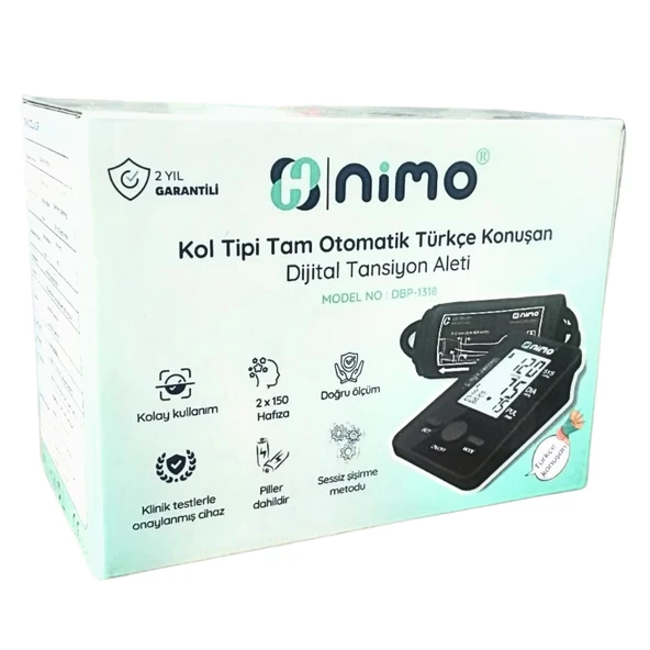 Nimo DBP1318 Konuşan Dijital Koldan Ölçer Tansiyon Aleti 1 Adet ürün görseli 1