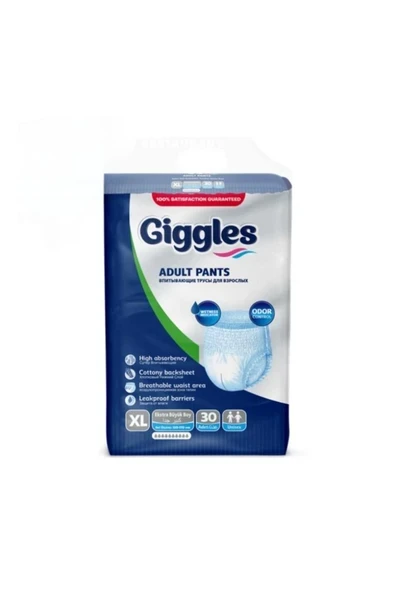 GİGLESS Giggles Hasta Bezi Külotlu X-Large 30 Adet ürün görseli 1