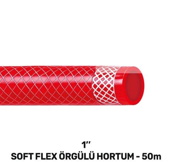 SGS4344 1'' Softflex Örgülü Hortum 50 Metre ürün görseli 1