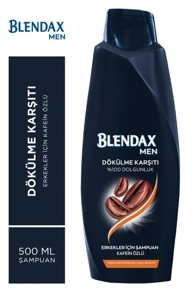 BLENDAX Dökülme Karşıtı Kafein Özlü Şampuan 500 ml Dökülmeye Eğilimli Saçlar İçin ürün görseli 1