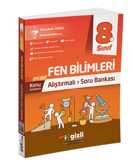 Gizli Yayınları 8. Sınıf Fen Bilimleri Alıştırmalı Soru Bankası ürün görseli 1