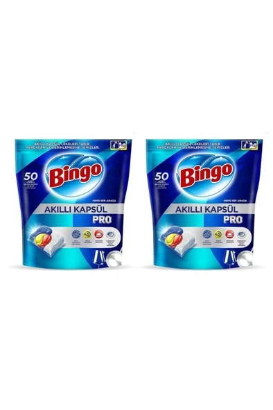 Bingo Akıllı Kapsül Pro Bulaşık Makinesi Deterjanı Tableti 100'LÜ ürün görseli 1