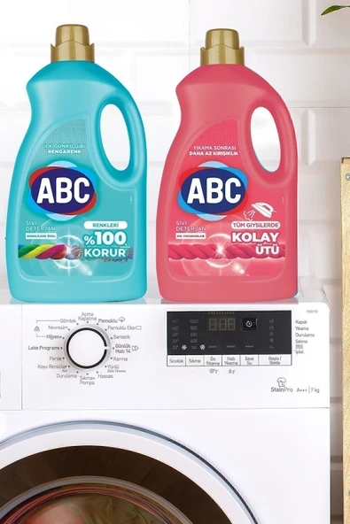 ABC Sıvı Deterjan Renkliler&kolay Ütü 2'li Set 2.7 Lt - Resim 2