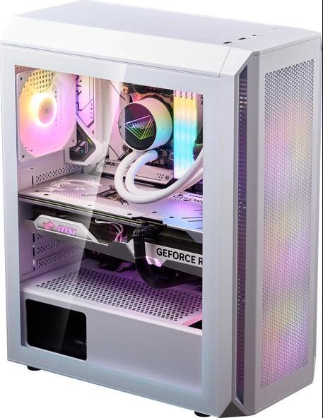 XPG Tempered Glass ARGB White USB 3.2 ATX Mid Tower Kasa VALORAIRPLUSMTA-WHCWW ürün görseli 1