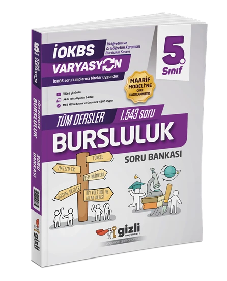 Gizli Yayınları 5.Sınıf Varyasyon Tüm Dersler Bursluluk Sınavı Soru Bankası ürün görseli 1