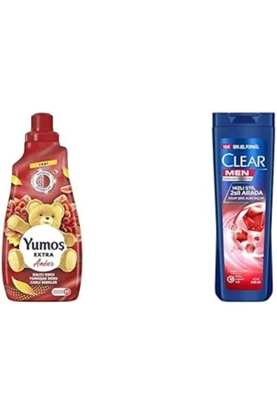 Yumoş Extra Konsantre Çamaşır Yumuşatıcısı Amber 1440 Ml(2) Clear Men Kepeğe Karşı Etkili Şampuan H ürün görseli 1