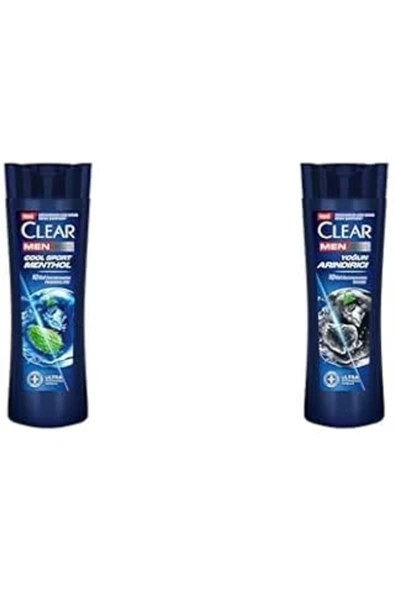 Clear Men Kepeğe Karşı Etkili Şampuan Cool Sport Menthol 350 Ml Ve Clear Men Kepeğe Karşı Etkili Şa ürün görseli 1