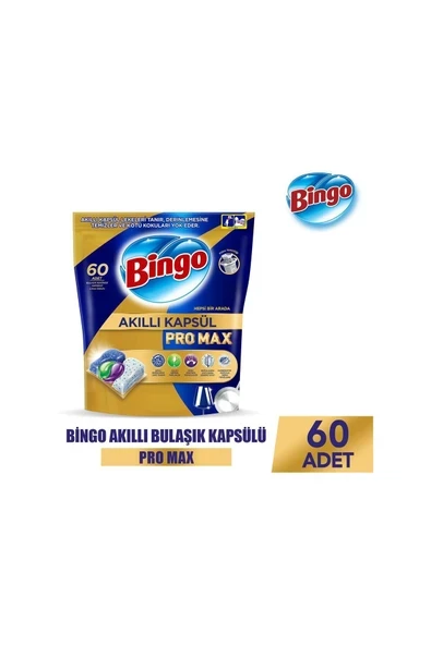 BİNGO BİNGO AKILLI BULAŞIK KAPSÜLÜ PRO MAX 60 ürün görseli 1