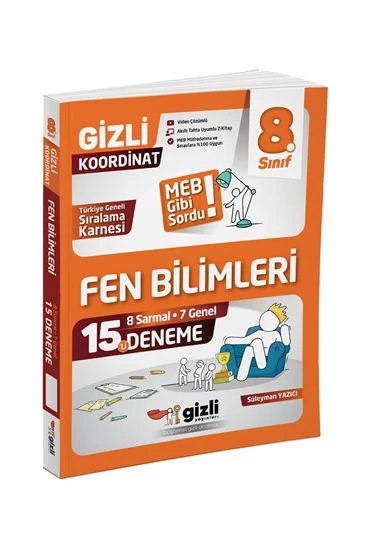 Gizli Yayınları 8. Sınıf Matematik Lgs 15’li Deneme ürün görseli 1