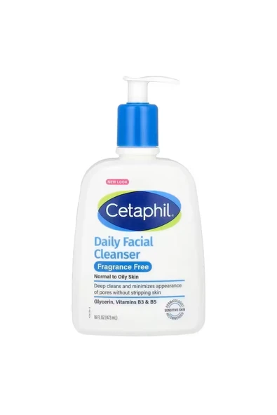 Cetaphil Daily Facial Cleanser Günlük Kokusuz Karma ve Yağlı Yüz Temizleyici 16 fl oz 473 ml ürün görseli 1