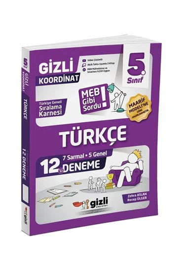 Gizli Yayınları 5. Sınıf Türkçe 12’li Deneme ürün görseli 1