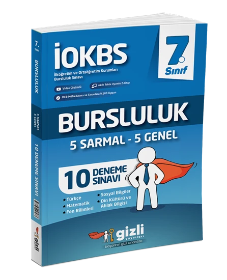 Gizli Yayınları 7. Sınıf Bursluluk 10lu Deneme Sınavı ürün görseli 1