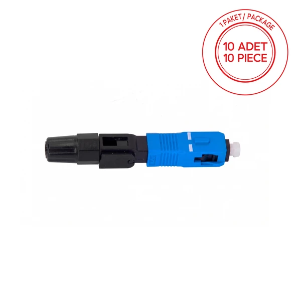 Alfafonet SC/UPC Fiber Optik Fast Konnektör 1 Paket - 10 Adet ürün görseli 1