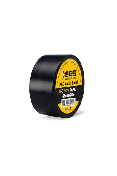SGS1120 PVC KANAL BANDI SU SIZDIRMAZ NEME PASA AŞINMAYA ÇÜRÜMEYE DAYANIKLI 48MMX 20 METRE ürün görseli 1