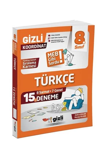 Gizli Yayınları 8. Sınıf Türkçe Lgs 15’li Deneme ürün görseli 1