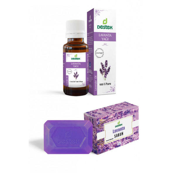 Destek Lavanta Yağı 20ml-Lavanta Sabunu 150g (2'li Set) ürün görseli 1