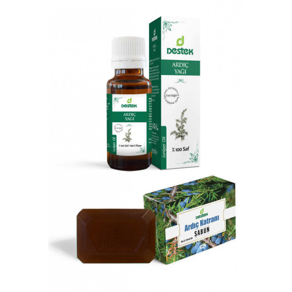 Destek Ardıç Yağı 20ml-Ardıç Katranı Sabunu 150g (2'li Set) ürün görseli 1