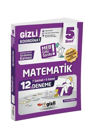 Gizli Yayınları 5. Sınıf Matemetik 12’li Deneme ürün görseli 1
