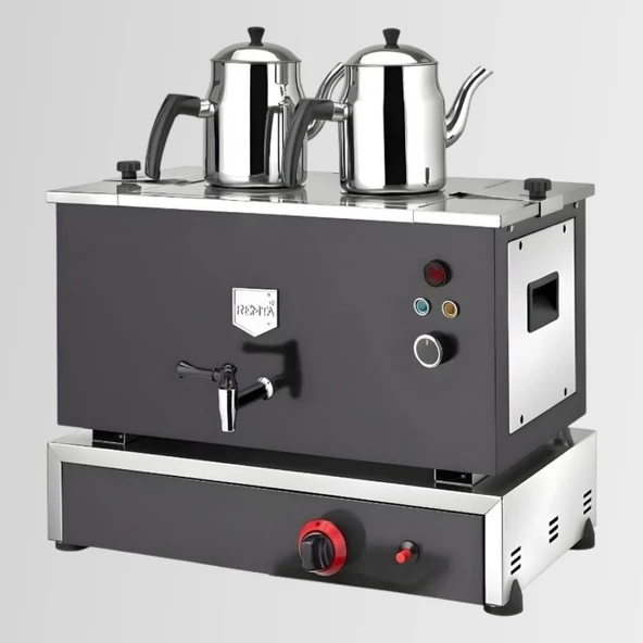 Remta N11(EL) Çift Cidar 2 Demlik Çay Ocağı Doğalgazlı + Elektrikli (CE) ürün görseli 1