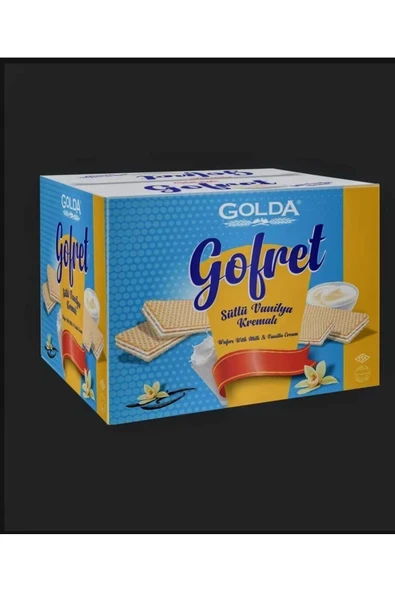 GOLDA Sütlü Vanilya Kremalı Gofret ürün görseli 1