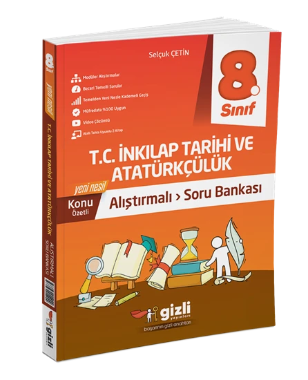 Gizli Yayınları 8. Sınıf İnkılap Tarihi Ve Atatürkçülük Alıştırmalı Soru Bankası ürün görseli 1